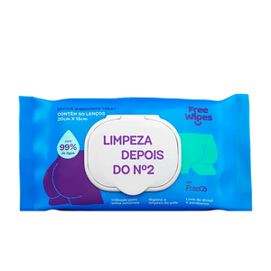 Lenço Umedecido Free Wipe – 50 Unidades