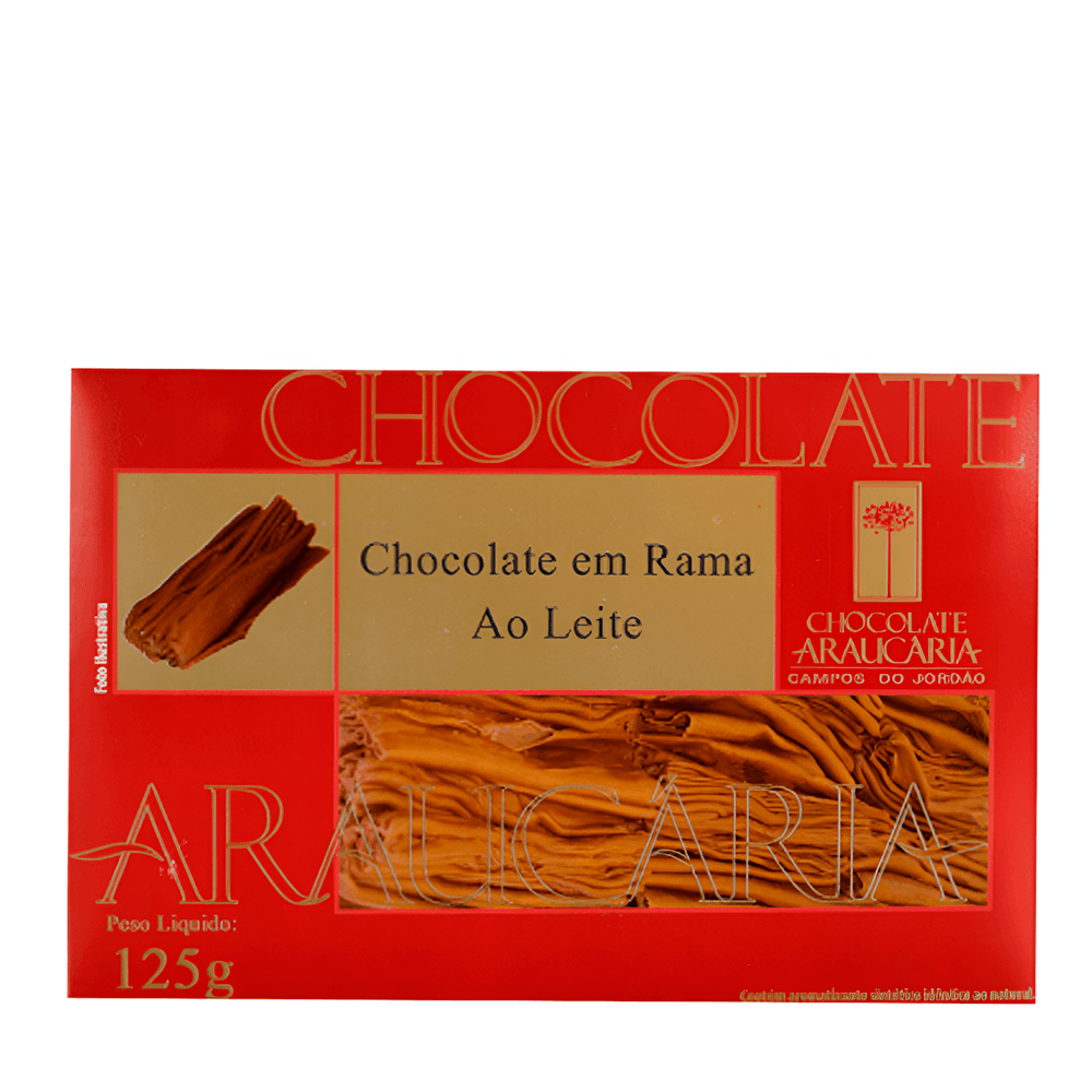 その他 ChocoChocolate Chocolate ao Leite Ramas Araucária – 100g - Casa Santa Luzia