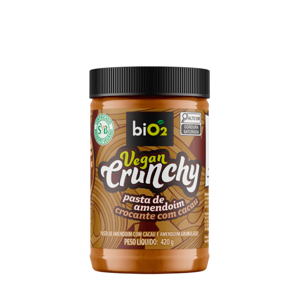 Pasta de Amendoim Crunchy Cacau Bio2 – 420g