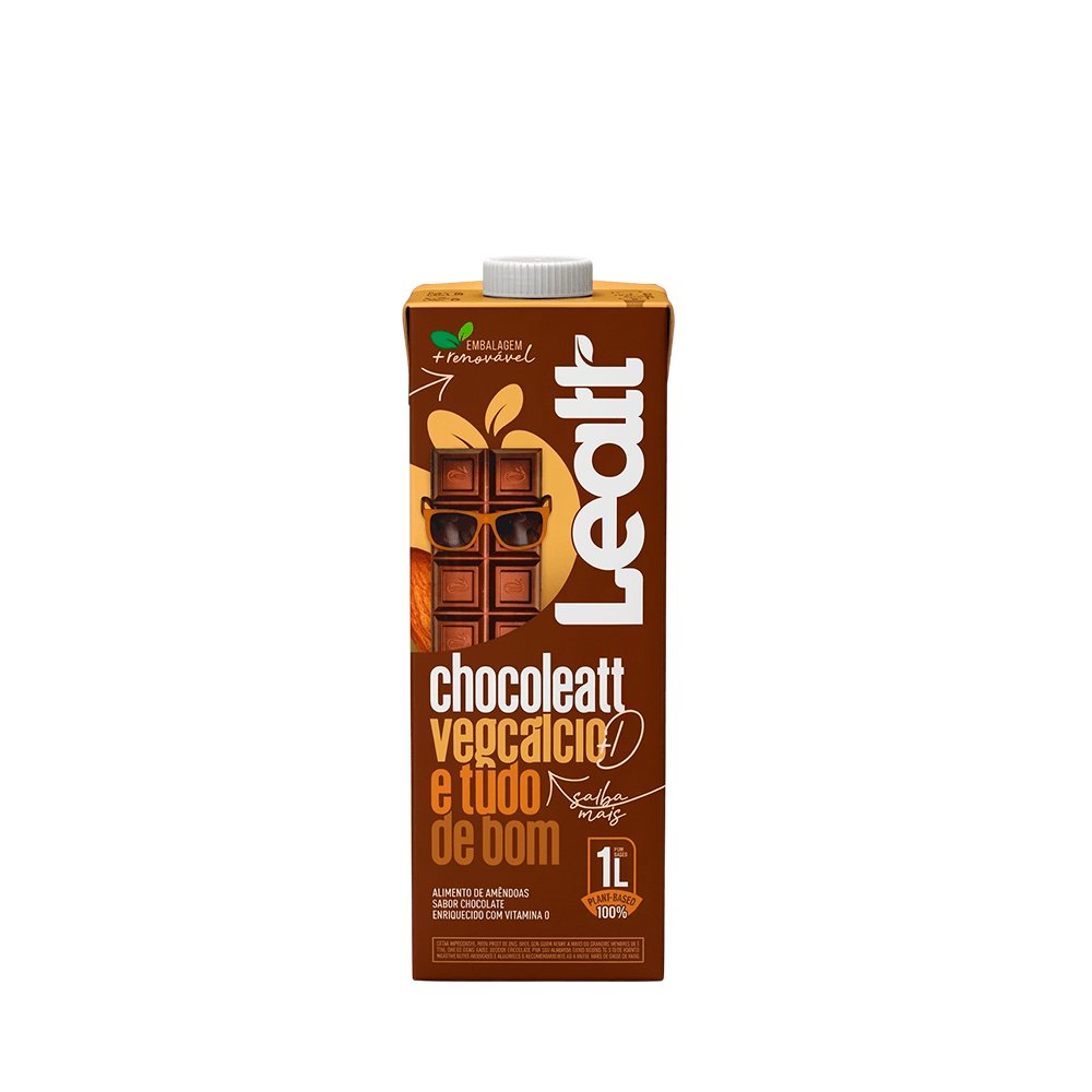 Bebida Vegetal Sem Lactose Sem Glúten Chocolate Leatt - 1L - Casa