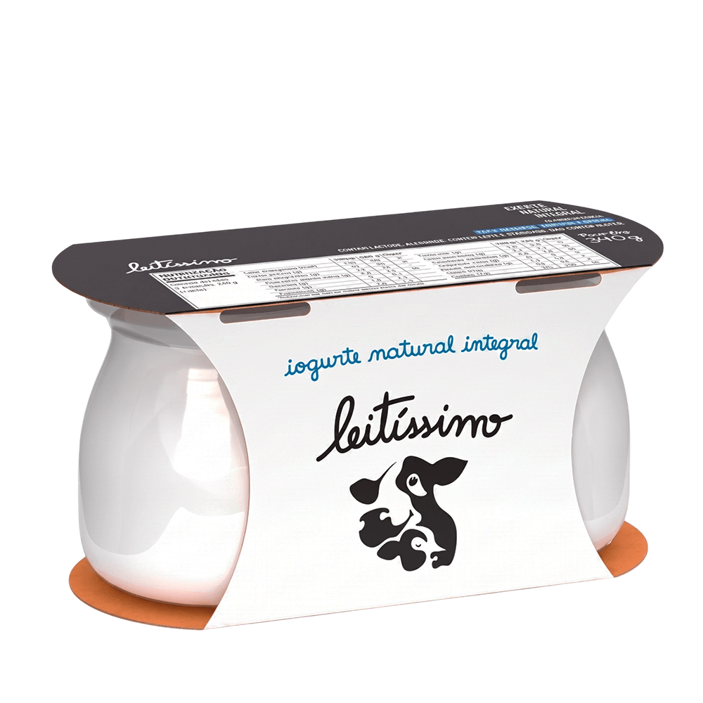 Iogurte Natural Integral 2 Unidades Leitíssimo – 340g - Casa Santa