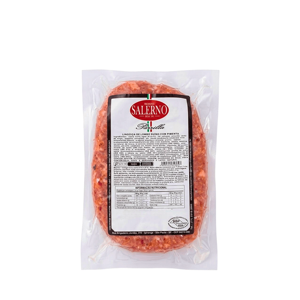 Linguiça de Lombo Suíno com Pimenta Frigorífico Salerno – 500g