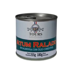 Atum Ralado em Salmoura com Óleo Comestível Tours 180g