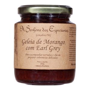 Geleia de Morango com Earl Grey Senhora das Especiarias 250g