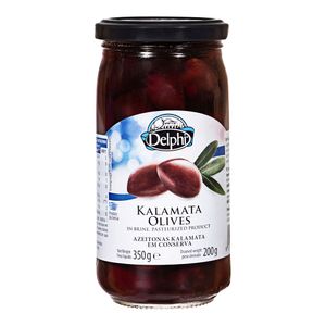 Azeitonas Gregas Kalamata Delphi em Conserva 350g