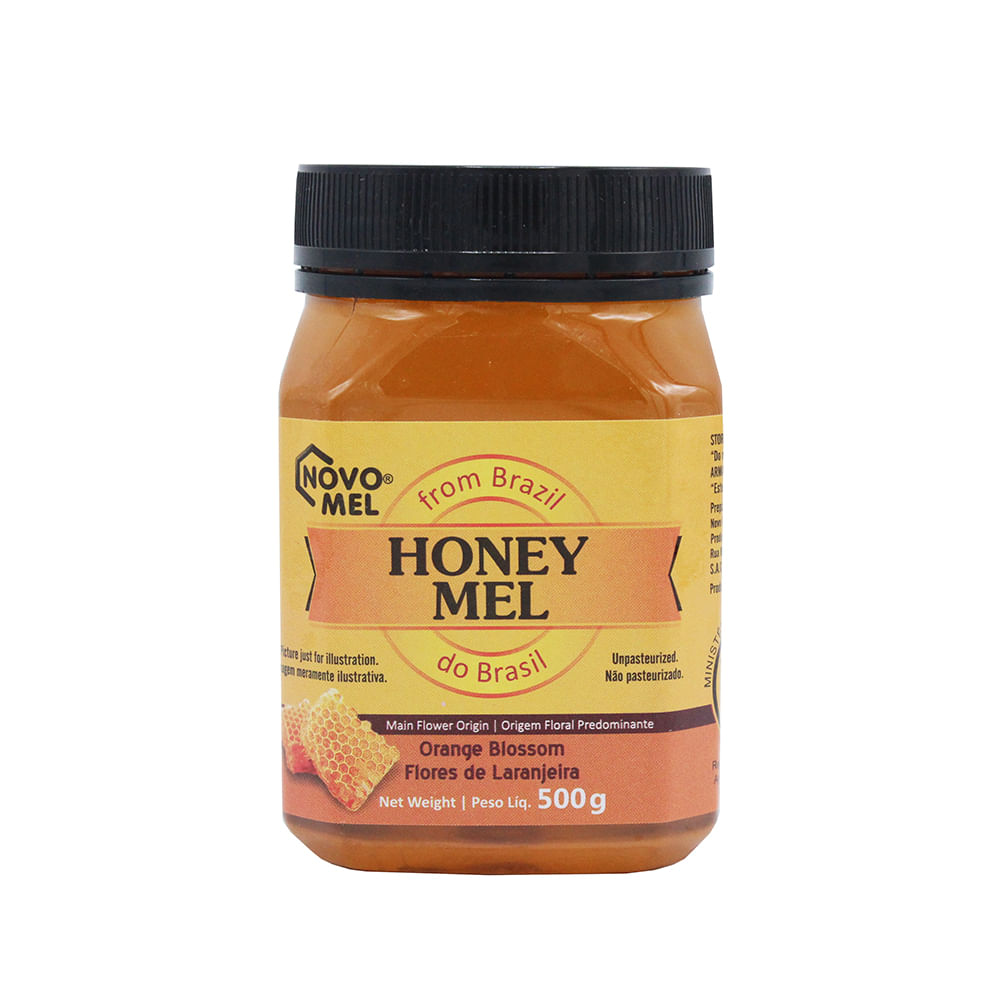 Mel Flores de Laranjeira Novo Mel 500g - Casa Santa Luzia