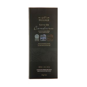 Chocolate 80% cacau Serra do Canduru Nugali 85g