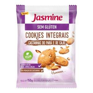 Cookies Sem Glúten Castanhas Do Pará E Caju Jasmine 120g