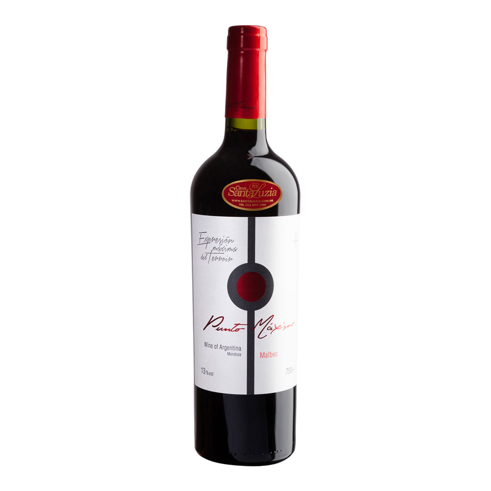 Vinho Punto Máximo Tinto Seco Argentina Gran Reserva Malbec 750ml