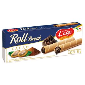Canudinhos de Wafer Chocolate Lago 80g