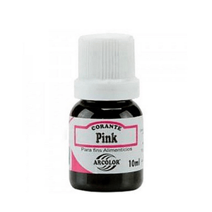 Corante Alimentício Pink Líquido  Arcolor 10ml