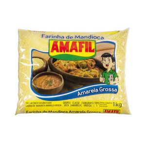Farinha de Mandioca Ouro Grossa Amafil 1kg