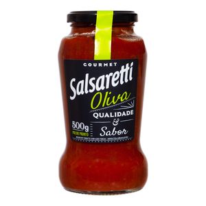 Molho De Tomate Salsaretti Oliva Vidro 500g