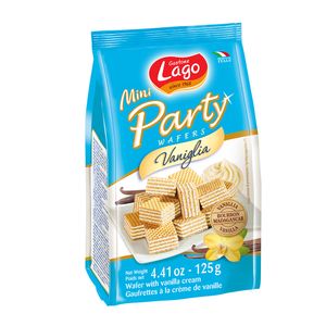Mini Party Biscoitos Wafer Baunilha Lago 125g