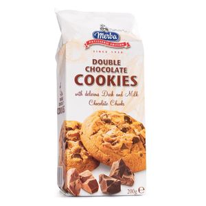 Cookies com Gotas de Chocolate ao Leite e Amargo Merba 200g