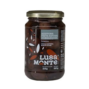 Azeitonas Pretas Naturais Cobrançosa Lusa Monte 360g