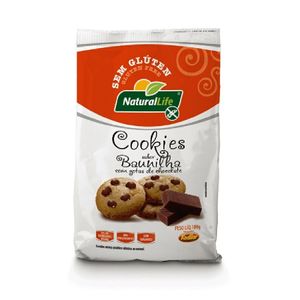 Cookie de Baunilha com Gotas de Chocolate Sem Glúten Natural Life 180g