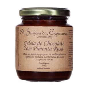 Geleia Senhora Das Especiarias Chocolate com Pimenta Rosa 260g