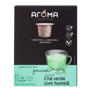 Chá Verde Com Hortelã Aroma Cápsulas 25g