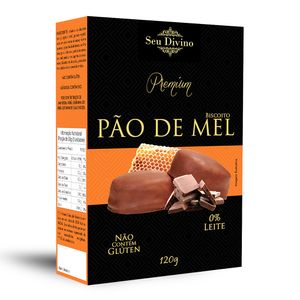 Pão de Mel Sem Glúten Linha Premium Seu Divino 120g