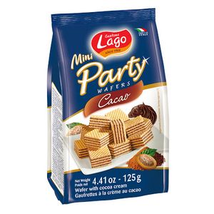 Mini Party Biscoitos Wafer Chocolate Lago 125g
