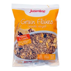 Granola Jasmine Grain Flakes Banana e Canela 300g