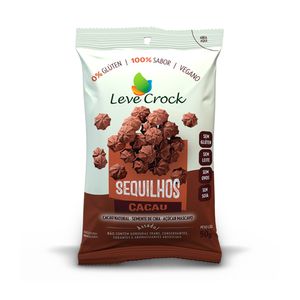 Biscoito Sequilho de Cacau Sem Glúten Leve Crock 50g