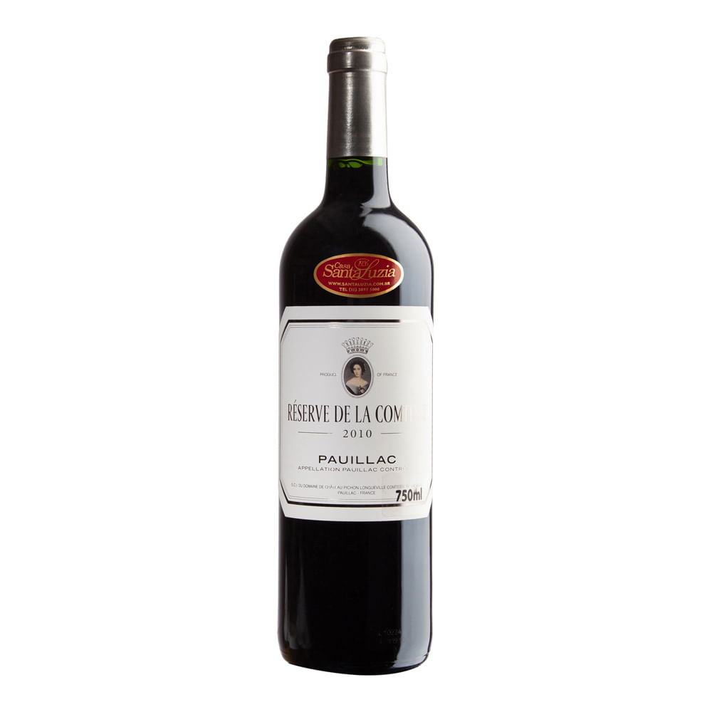 Vinho Château Pichon Longueville Comtesse Tinto Seco França Reserve Cabernet Franc, Cabernet Sauvignon, Petit Verdot 750ml
