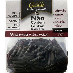 Macarrão de Arroz com Beterraba e Banana Penne Sem Glúten Casarão 300g