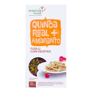 Macarrão Fusilli de !uinoa Amaranto Vegetais Mundo da Quinoa 300g