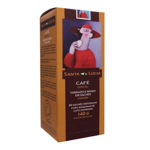 Café em sachês Santa Lucia 140g