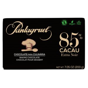 Chocolate 85% Cacau para Culinária Pantagruel 200g