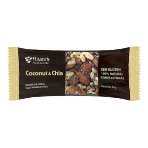 Barra de Cereal Coconut e Chia Hart’s Natural 25g