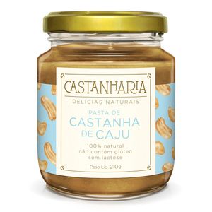 Pasta De Castanha De Caju Sem Lactose Castanharia 210g