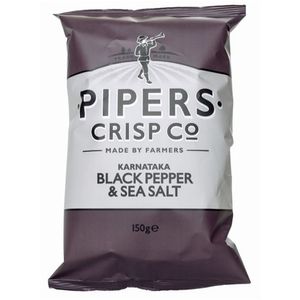 Batata Pipers Pimenta Preta e Sal Marinho 150g