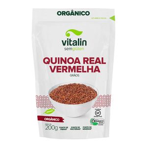Quinoa Real Vermelha Orgânica em Grãos Vitalin 200g