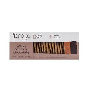 Biscoito Integral de Cravo, Canela e Chocolate Fibratto 245g