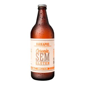 Cerveja Farrapos Pilsen Sem Glúten 600ml