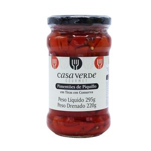 Pimentões de Piquillo em Tiras Casa Verde 220g/295g