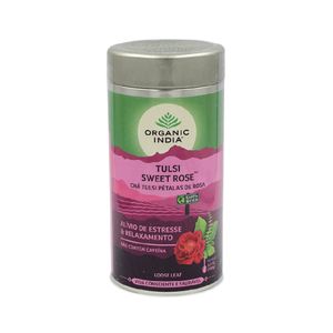 Chá Tulsi Pétalas de Rosa Organic Índia 100g