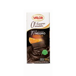 Chocolate Dark com Laranja Sem Açúcar Valor 100g