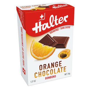 Bala Halter Sem Açúcar Laranja com Chocolate 40g