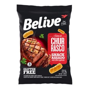 Snack Belive Sem Glúten E Lactose Churrasco 35g