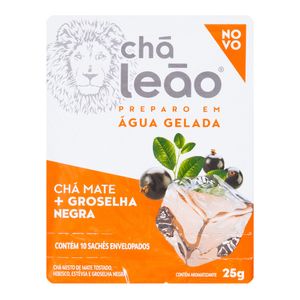 Chá Gelado Mate com Groselha Negra Leão 25g