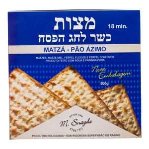 Matzá Pão Ázimo M.Snayde Kosher 500g