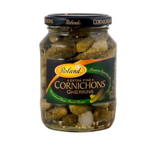 Pepinos Em Conservsa Com Cebolas e Sementes de Mostarda Roland 355g