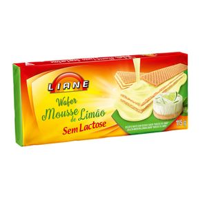 Biscoito Wafer Mousse de Limão Sem Lactose Liane 115g