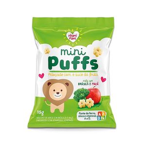 Biscoito de Arroz de Brócolis e Maçã Sem Glúten Nhami Mami 15g