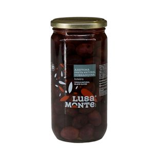 Azeitonas Pretas Naturais Cobrançosa Lusa Monte 400g