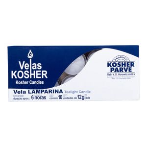 Refil de Velas de Shabat Parve 10 Unidades Kosher